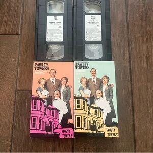 Two Fawlty Towers VHS Tapes #3719 and #3721 Six Episodes Total!